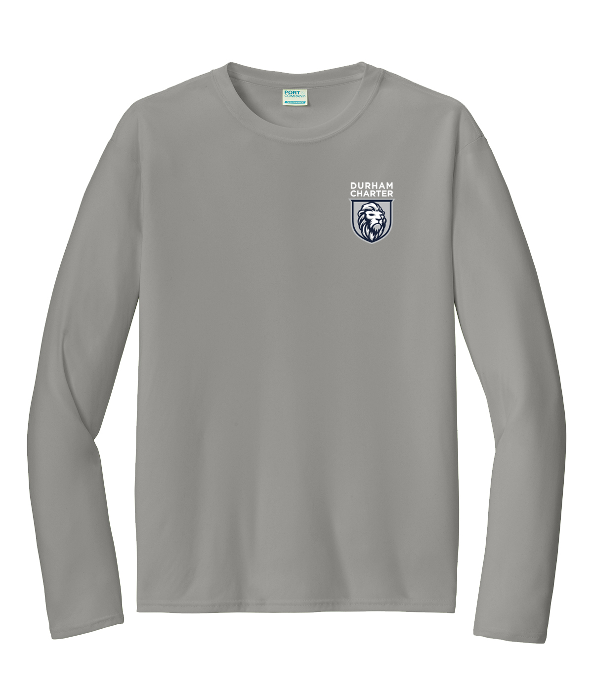 Lion Logo Polyester Long Sleeve Grey